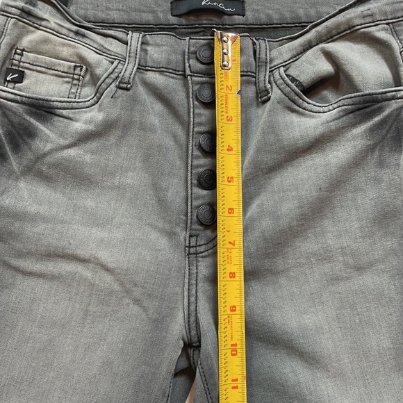 KanCan gray distressed button fly skinny Jean, women’s size 28 - Picture 8 of 15
